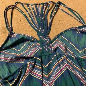 High low v-neck romper